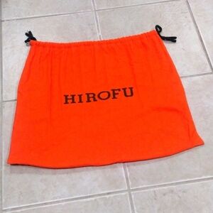 Hirofu Red Blood Orange Medium Drawstring Storage Dust Bag Sized 15.5 x 19-inch